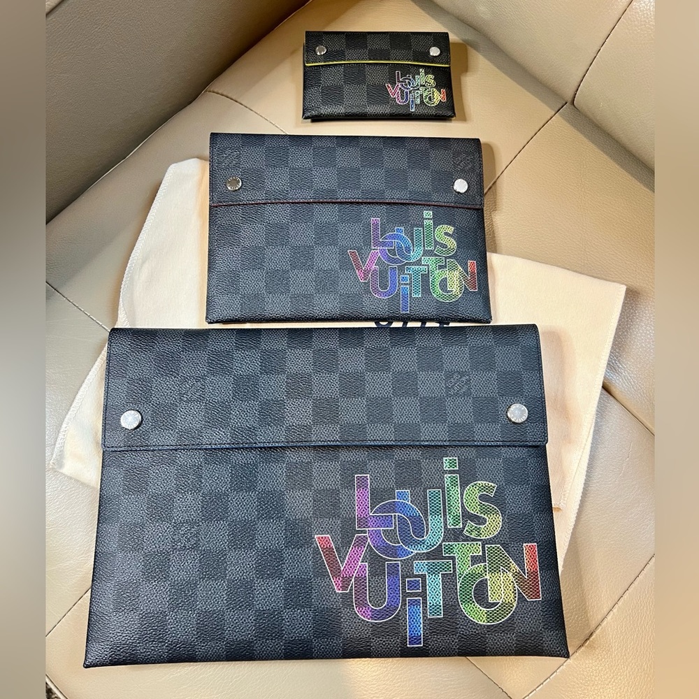 Sold x Louis Vuitton Brand new in box Limited Edition Alpha Trio Triple pouches - Picture 1 of 7